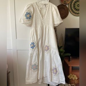 Reserved for Sara - Sea New York Violette Patch Puff Sleeve Midi Dress